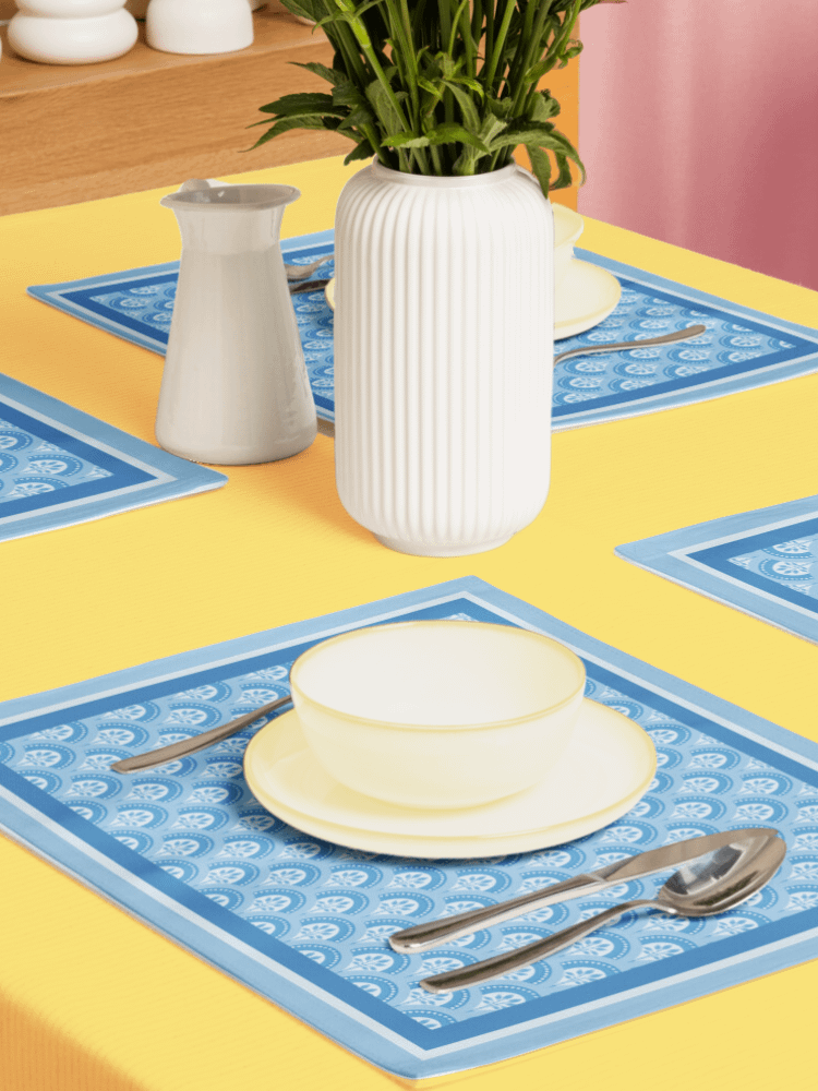 Le Blue Deco Placemat Set – Elegant Art Deco Dining (4-Piece) product image (5)