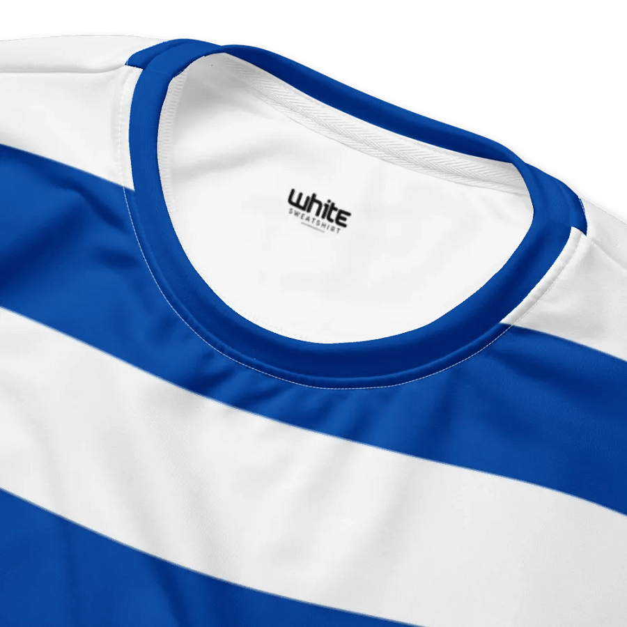 Cobalt Blue and White Striped Sweatshirt product image (3)