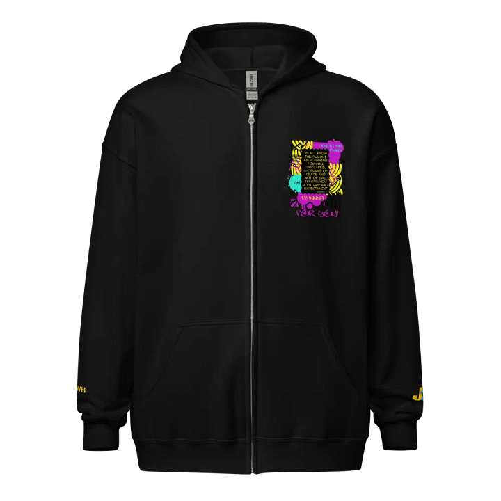 I KNOW THE PLANS ZIP HOODIE product image (1)