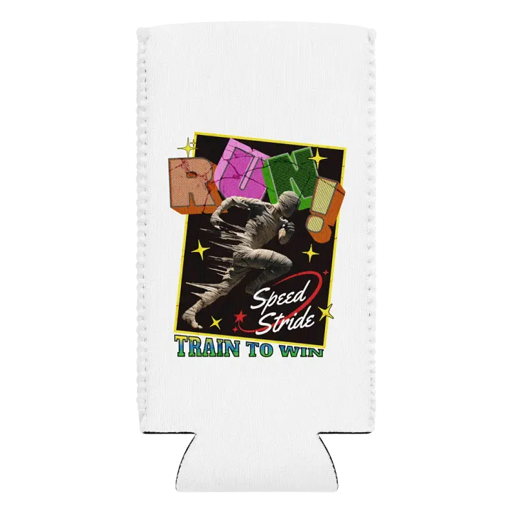 Train To Win Block Letters Run! Bandage Runner Can Cooler product image (2)