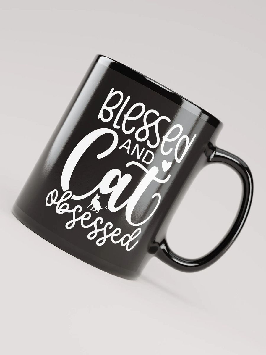 Blessed And Cat Obsessed Mug product image (7)