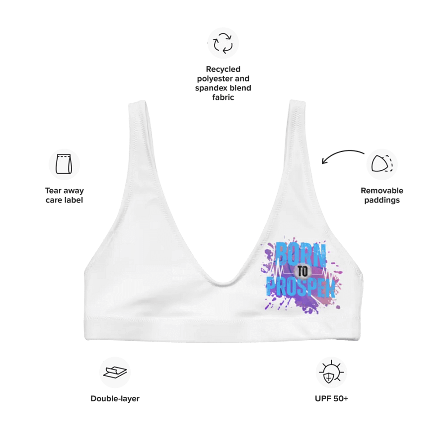 Born to Prosper Vibrant Bikini Top product image (9)