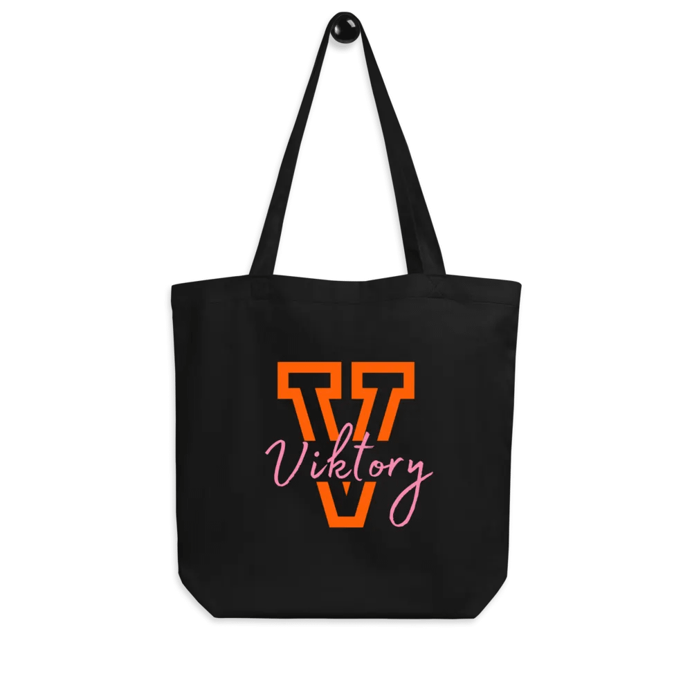 Black Tote (orange & pink logo) product image (7)