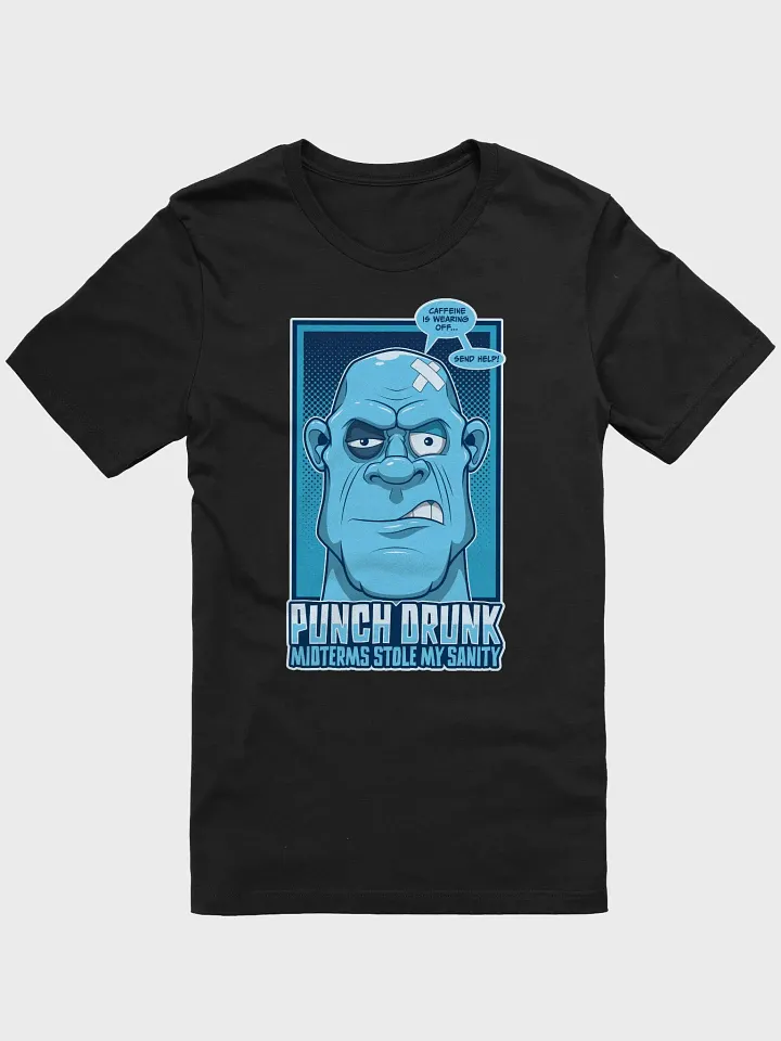 Funny Retro College T-Shirt – Midterms Punch Drunk Design product image (1)