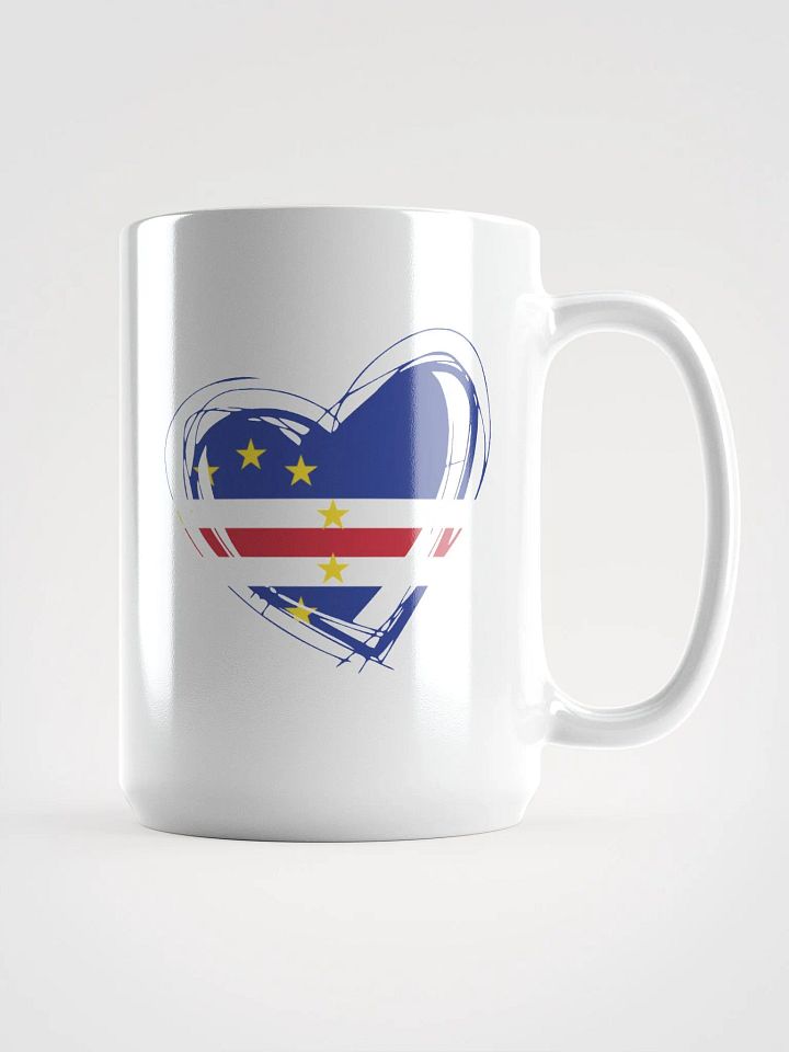 Cape Verde Heart Flag Mug product image (1)