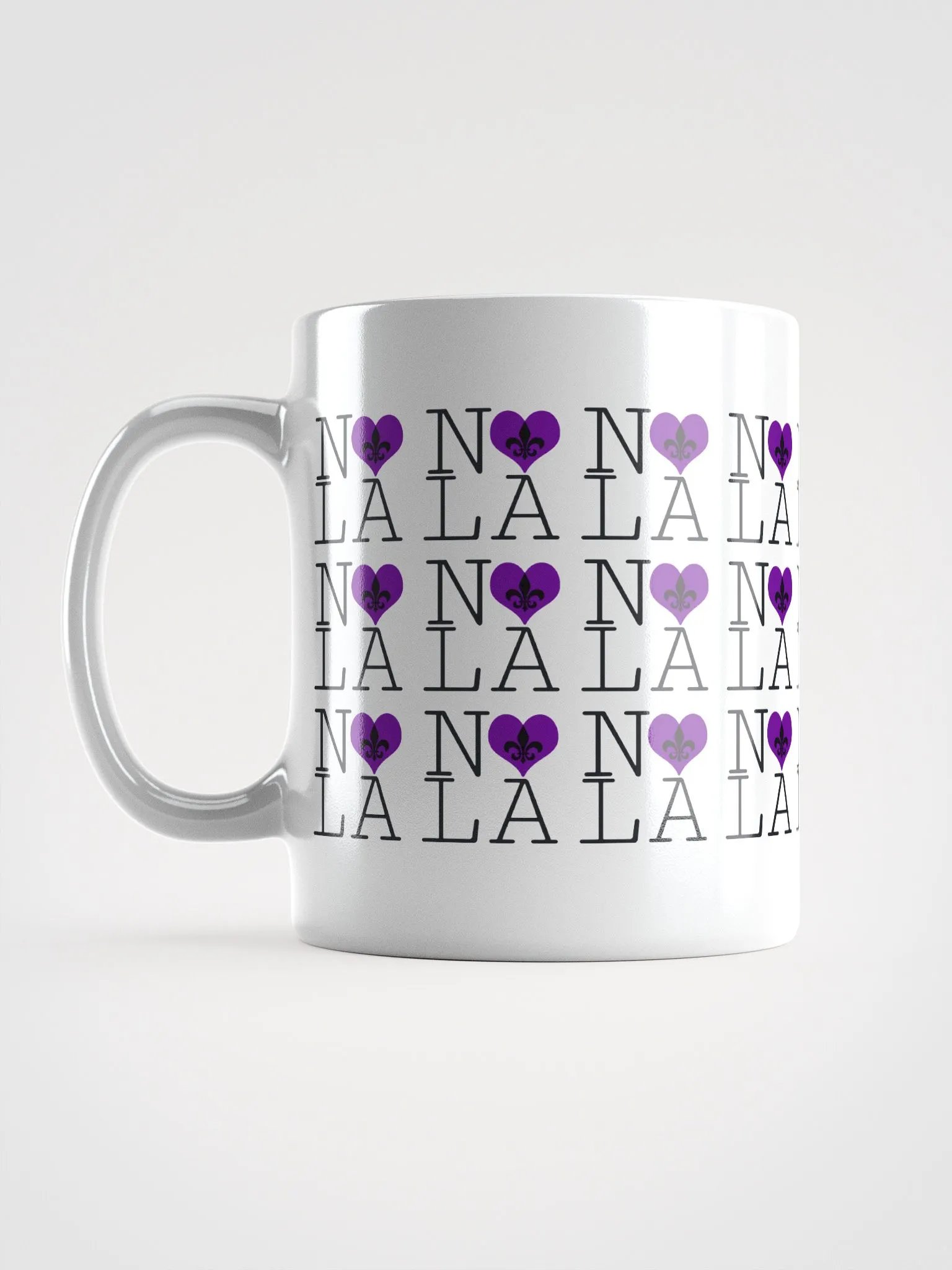 I LOVE NOLA **LEGACY MUG** (PURPLE HEART INFINITY WALL) product image (6)
