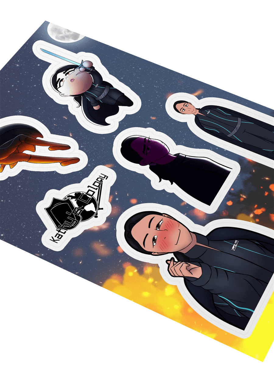 Captain Kathy Over The Years Kiss-Cut Sticker Sheet product image (2)