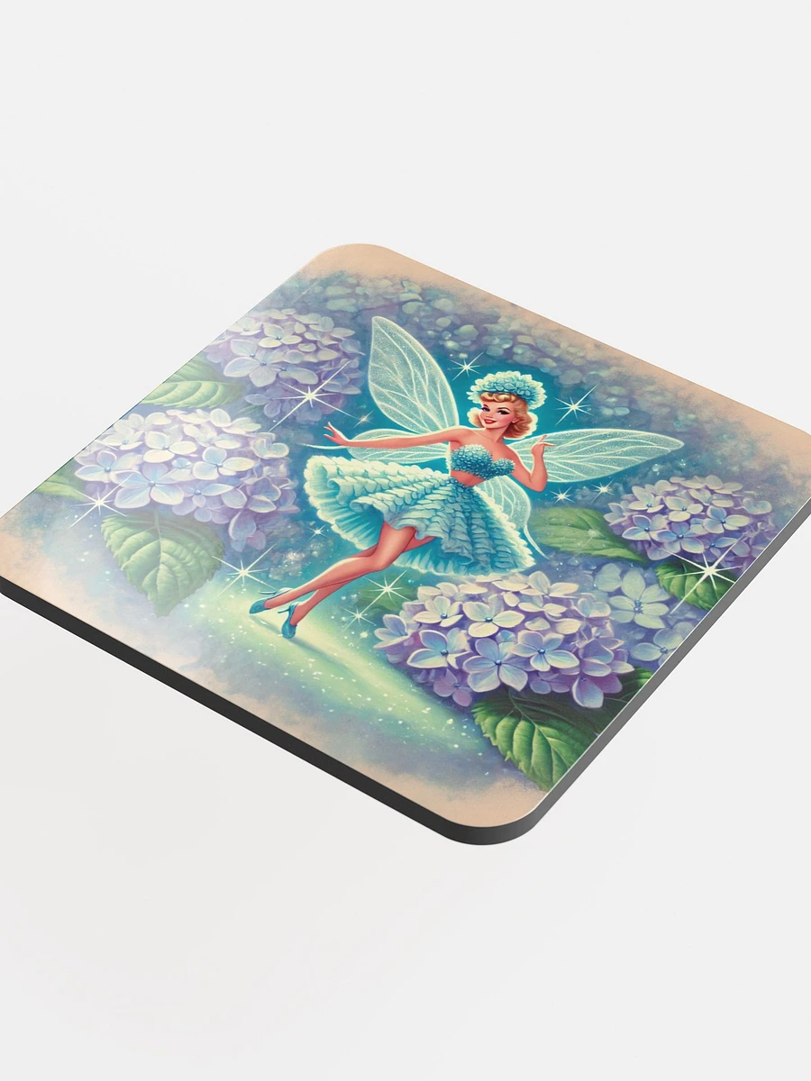 Blue Hydrangea Fairy Cork Coaster product image (4)