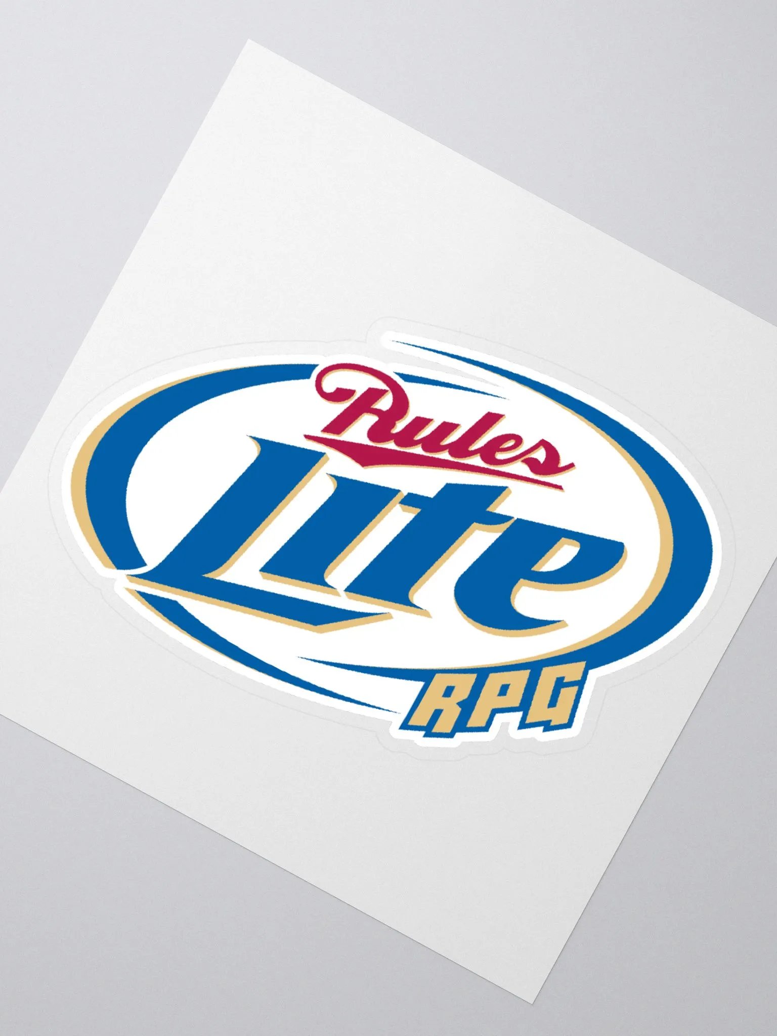 RZM Rules Lite RPG Sticker product image (1)