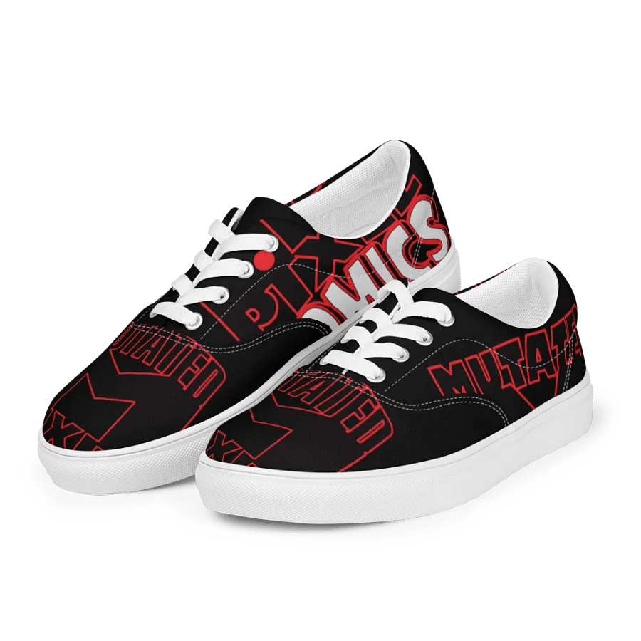 Mutated Pixel Comics Lace-Up Canvas Men's Shoes product image (9)
