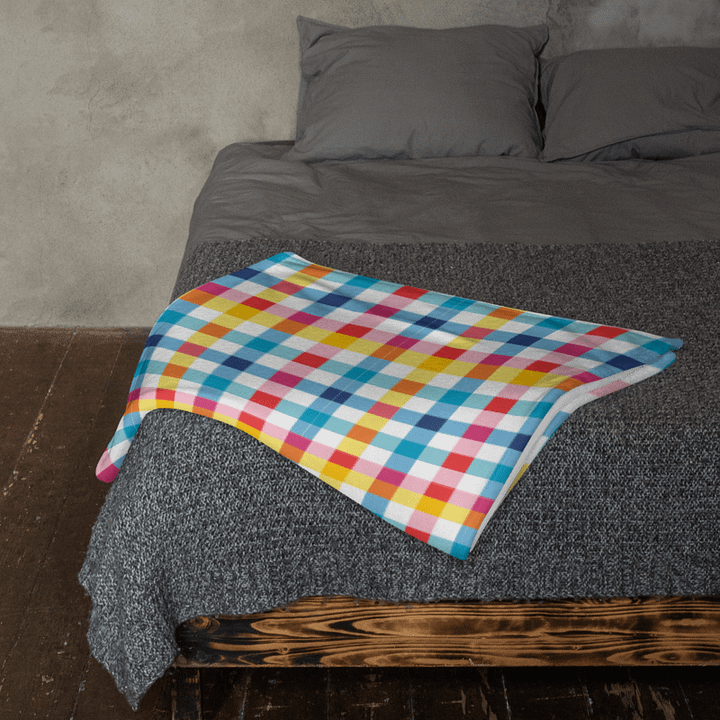 Colourful throw blanket product image (2)