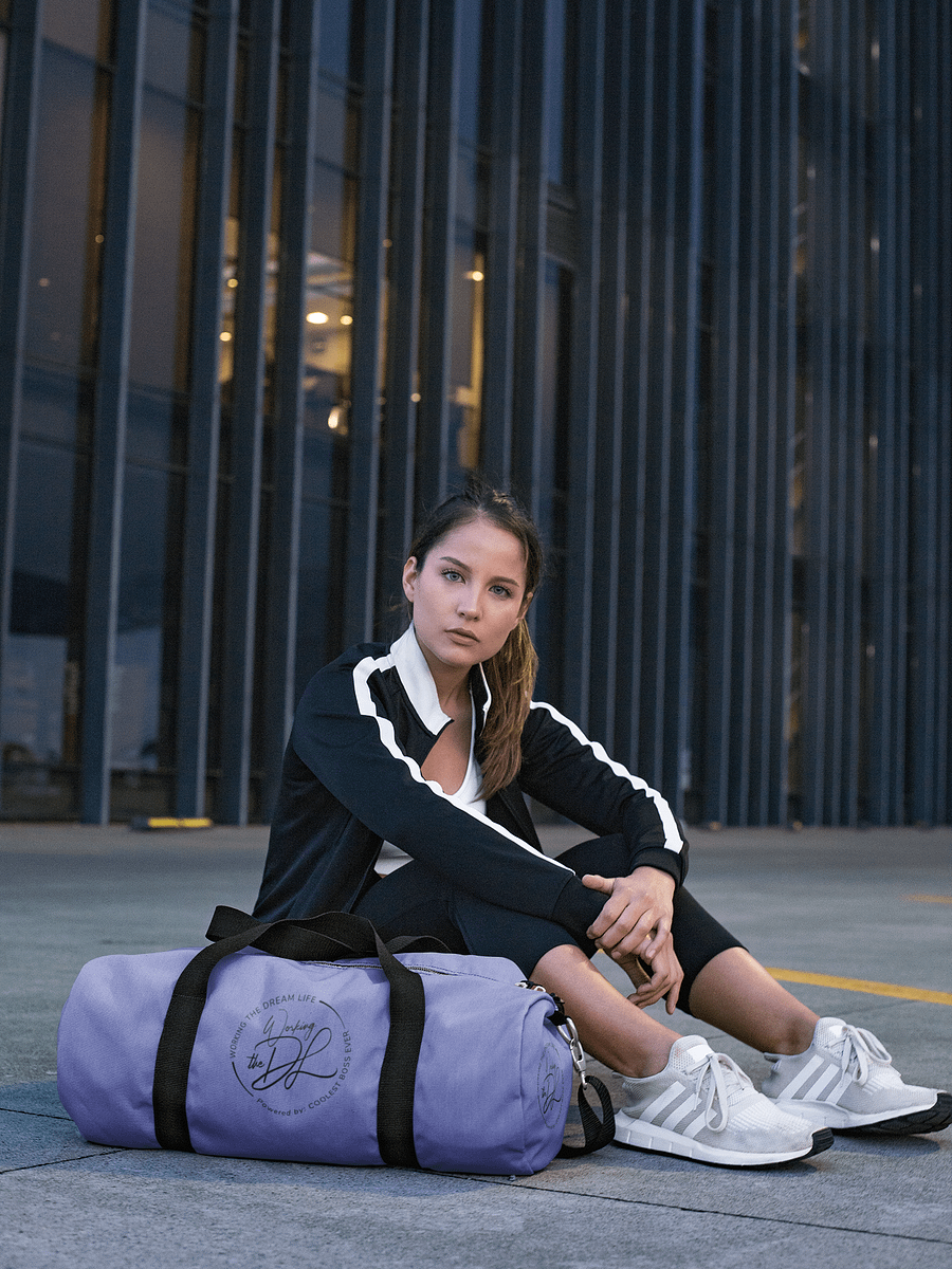 Purple All-Over Print Duffle Bag – Working The Dream Life | Premium Travel & Work Lifestyle Statement product image (3)
