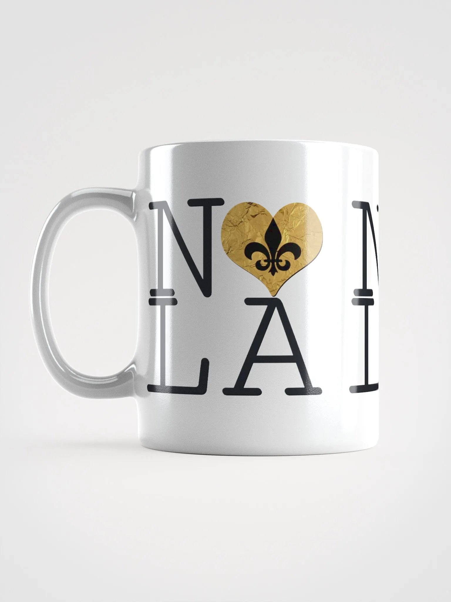 I LOVE NOLA **BIGSHOT MUG** (GOLD WRAP HEART + IMAGE POP) product image (16)