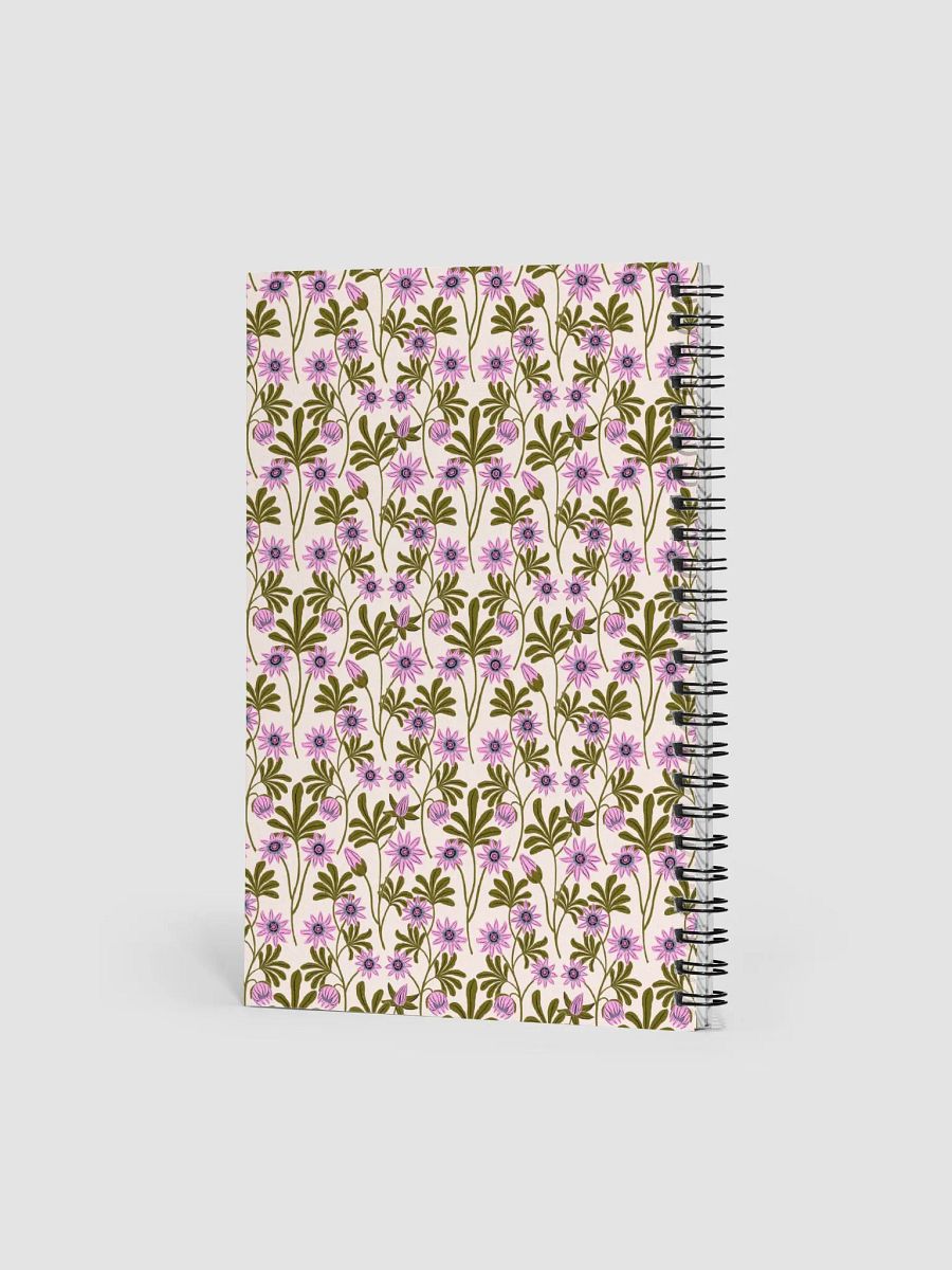 Passion Blooms - Pink and Green - Spiral Notebook product image (4)