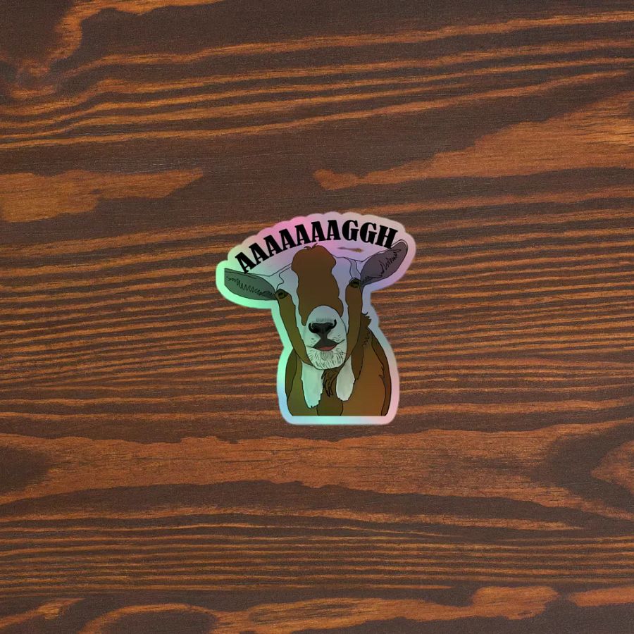 Screaming goat holo sticker product image (3)
