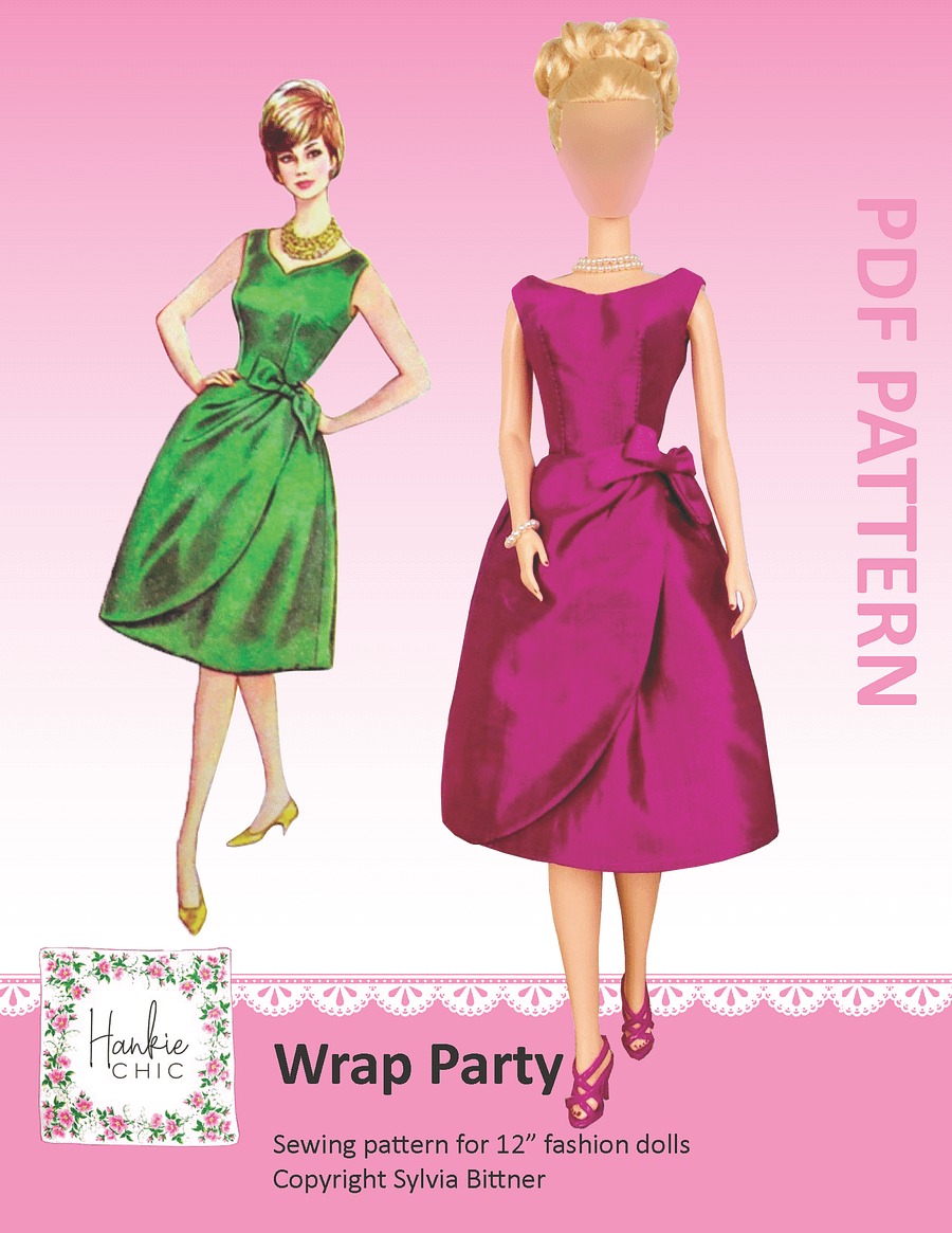 Wrap Party sewing dress for 12