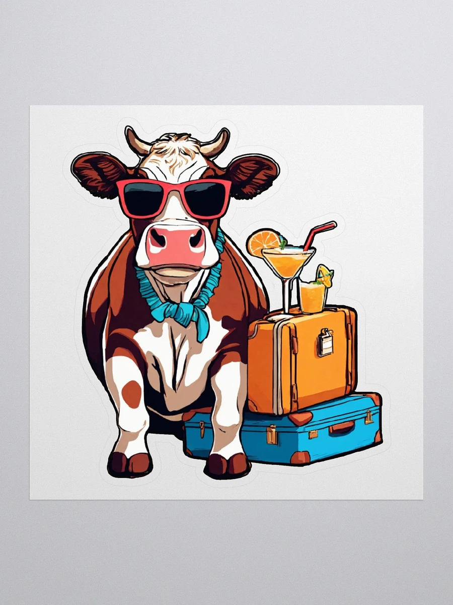 Vacation Cow Sticker product image (2)