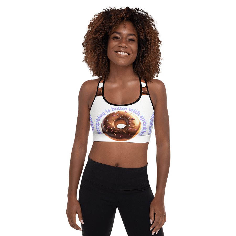 Sprinkle Sensation Padded Sports Bra product image (1)