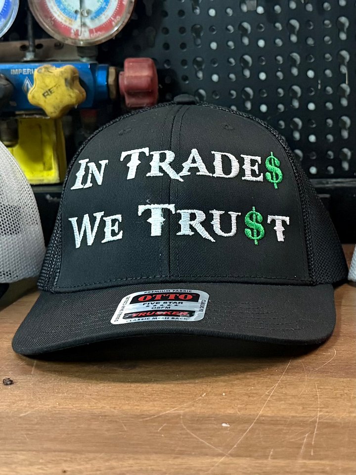 In Trades We Trust work hat product image (1)
