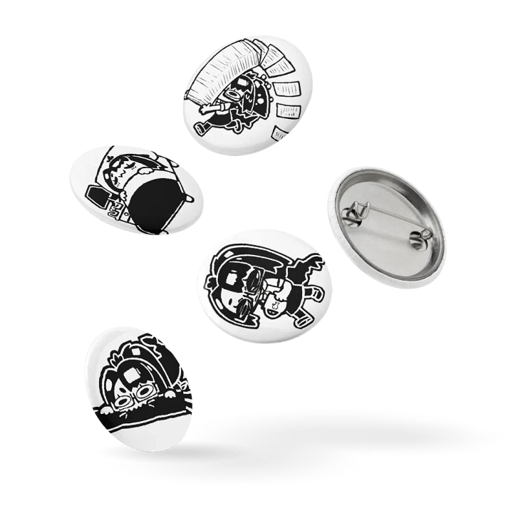 5x Struggle Button Pins (S) product image (2)