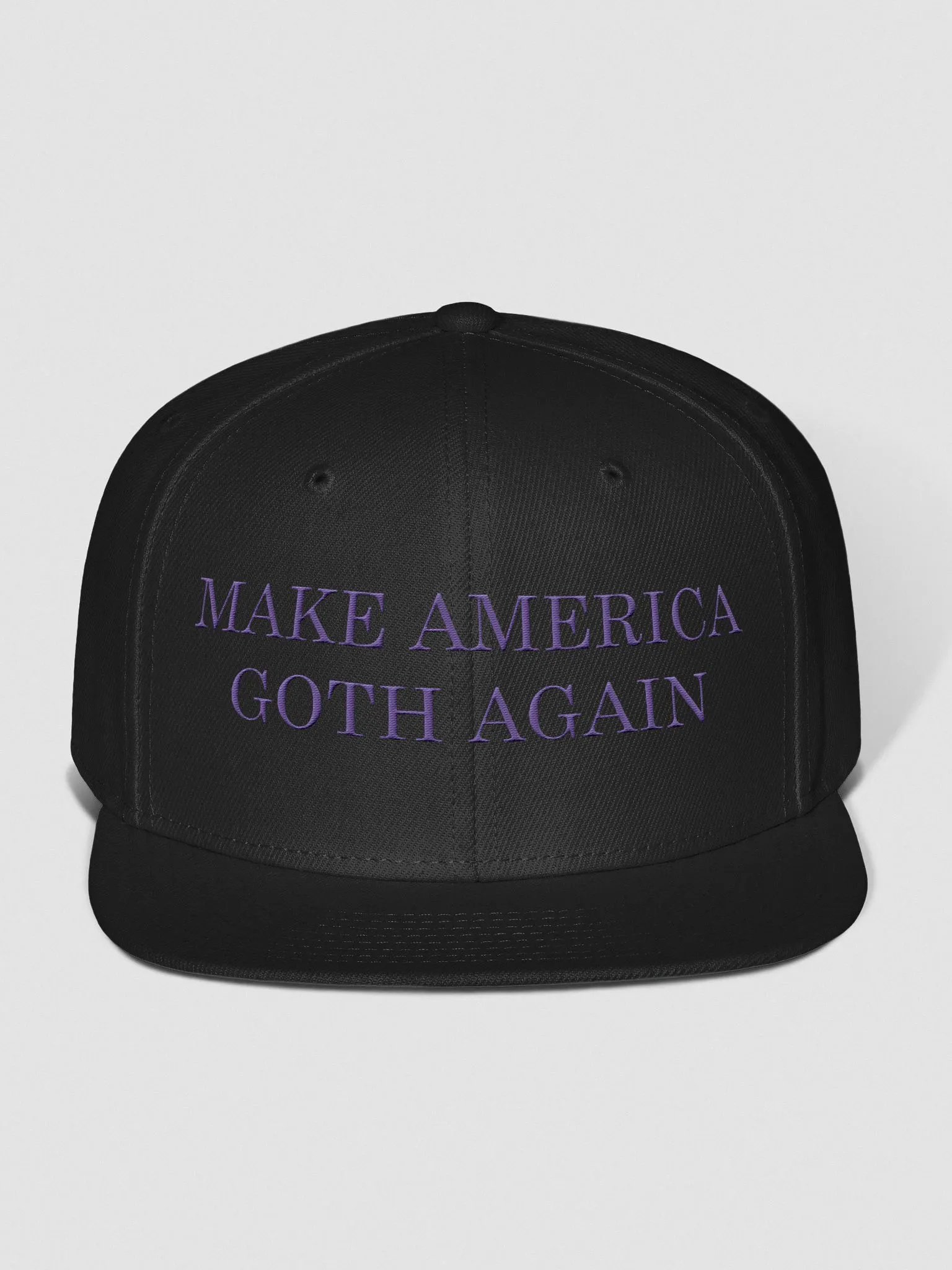 Make America Goth Again Embroidered Snapback - Purple product image (1)