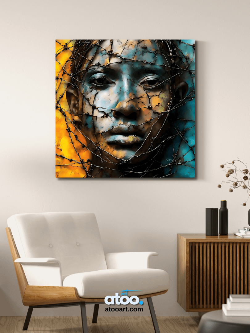 Be Free to Yourself | Angry Sadness | Canvas Painting product image (3)