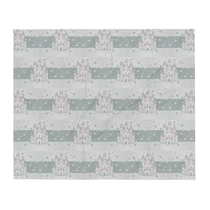 Blue Castle Pixel Blanket product image (1)