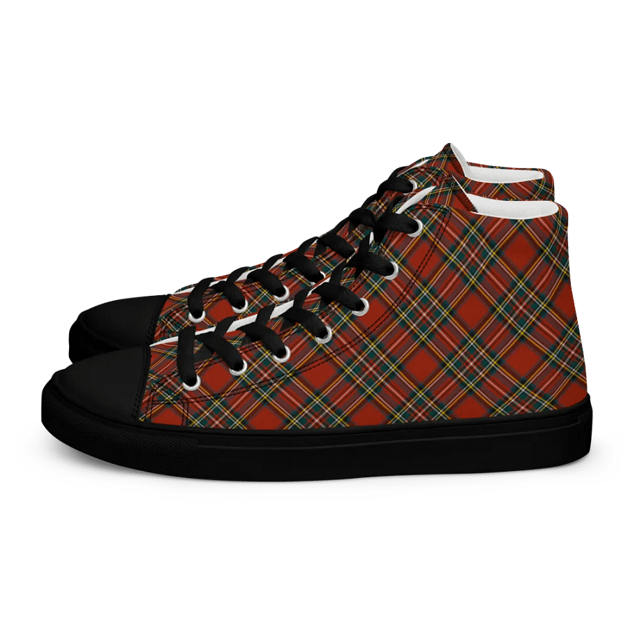 Royal Stewart Tartan Men's High Top Shoes product image (4)