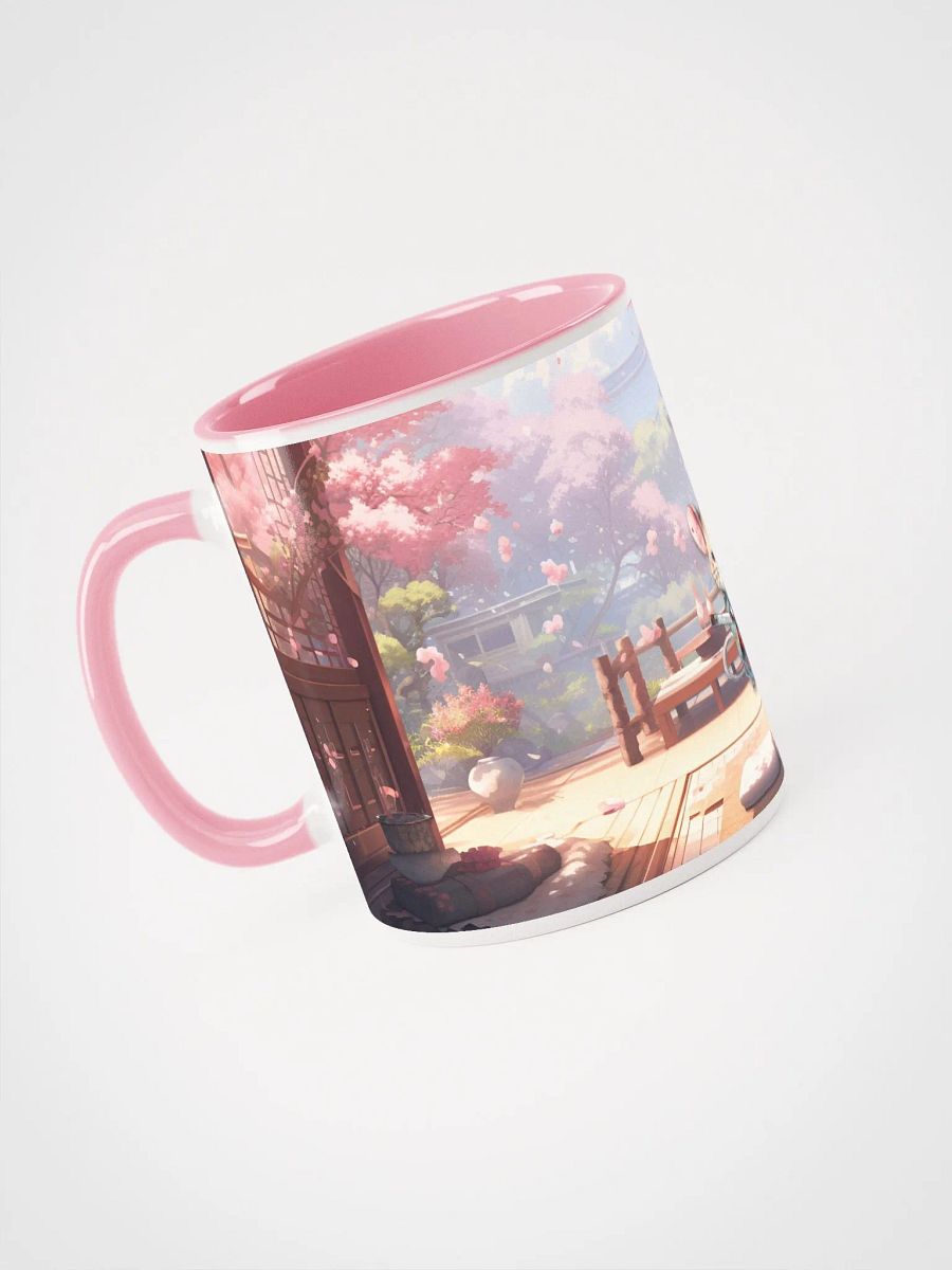 Sakura Snowstorm Mug | Japanese Aesthetic Drinkware | Cherry Blossom Mice Design product image (3)