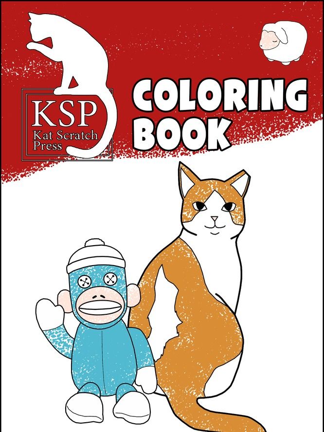 Kat Scratch Press Coloring Book