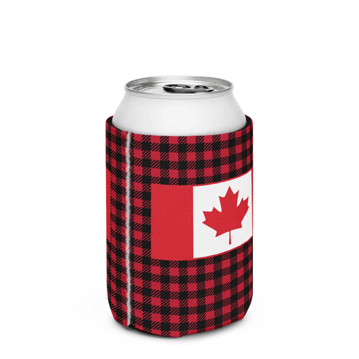 Canadian Flag Plaid Can Coozie product image (3)