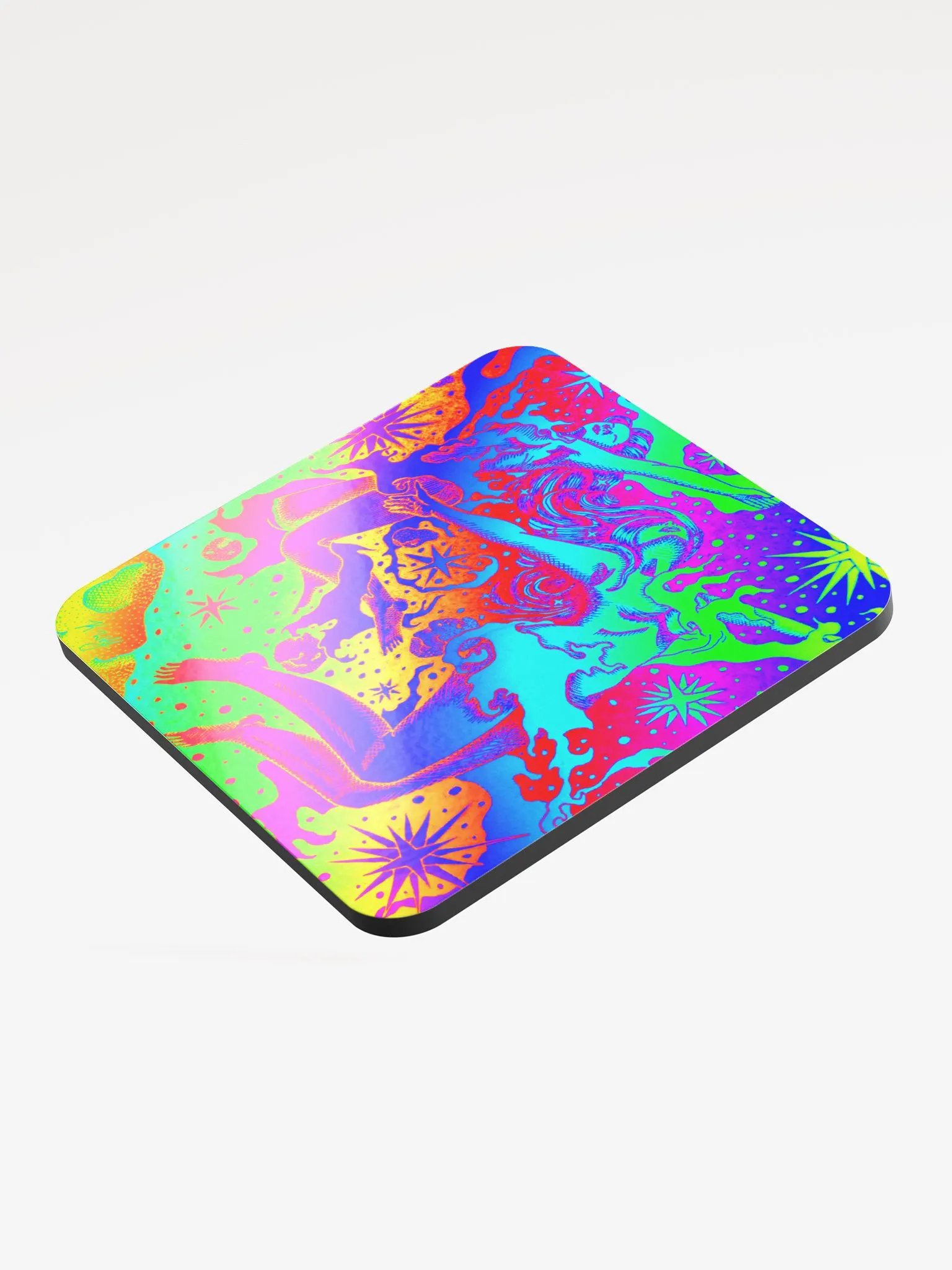 Limited edition Full Rainbow Gemini Zodiac coaster product image (3)