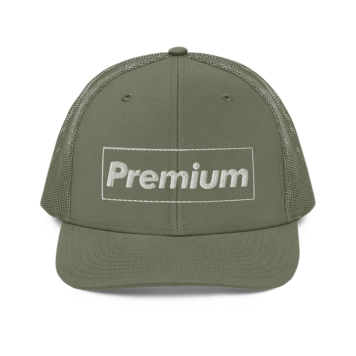 PREMIUM EMBROIDERED GREEN TRUCKER HAT product image (1)
