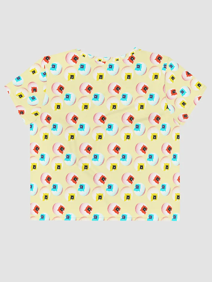 AIBALL All-Over Print Crop Tee (Yellow) product image (2)