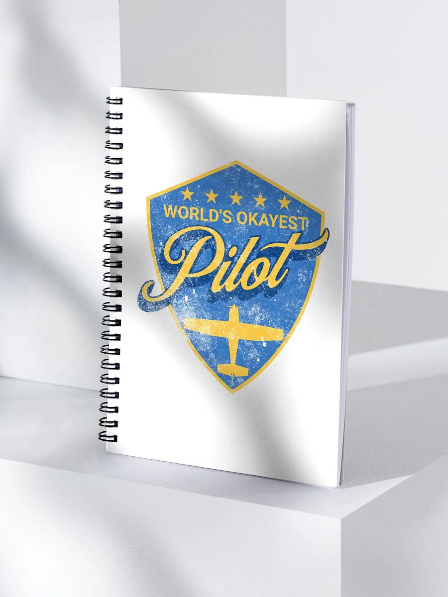 World's Okayest Pilot - Spiral Notebook product image (4)