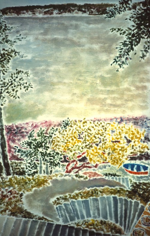 Steps to Beach (1988) on canvas ("24 x 36") product image (2)