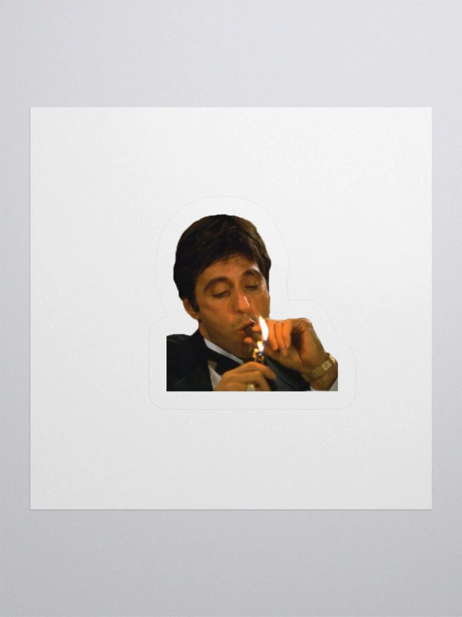 Tony Montana Smokin a Cigar Kiss Cut Stickers product image (1)
