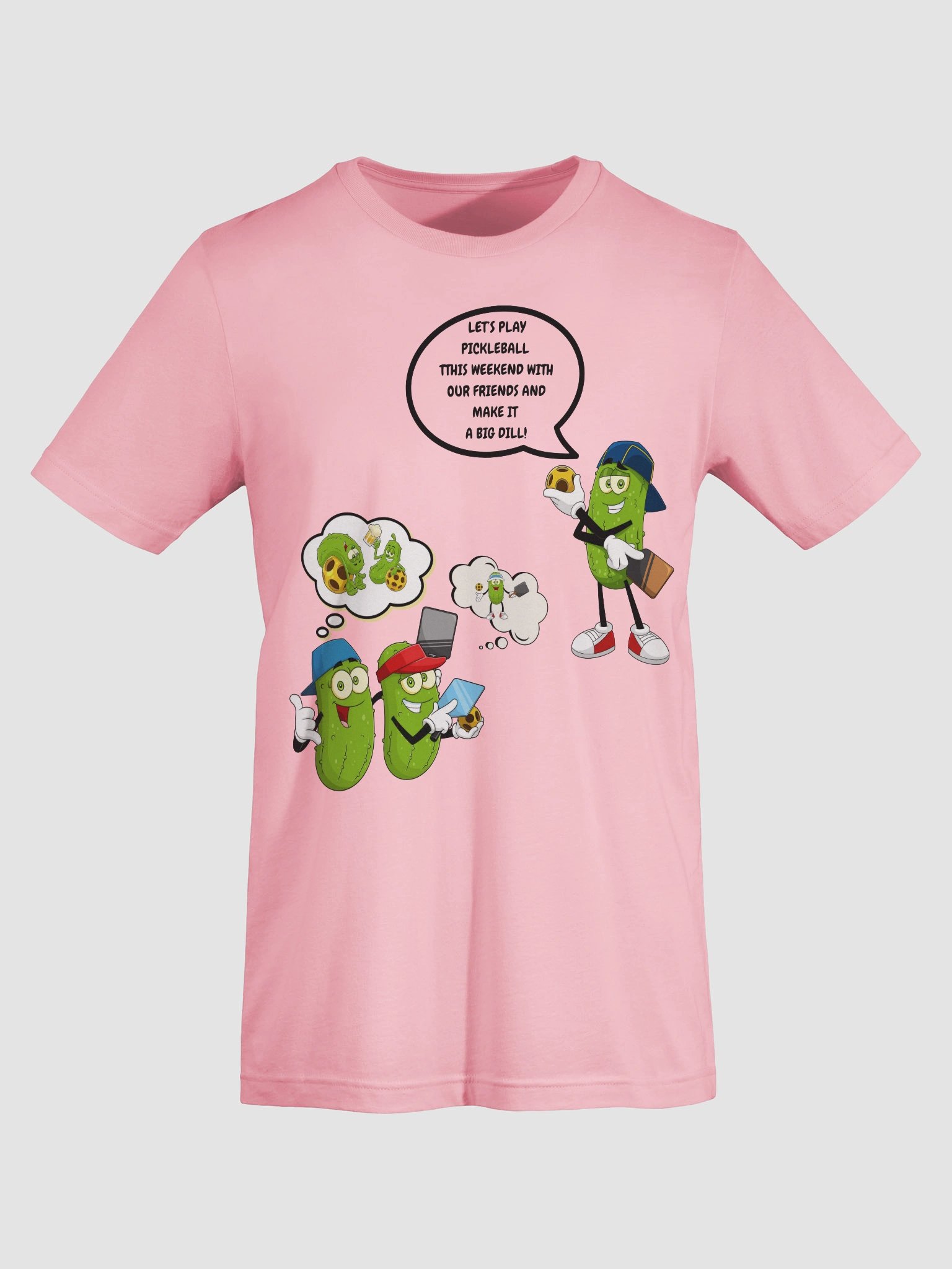 Pickleball Make It A Big Dill Bella Supersoft Unisex T-Shirt product image (7)