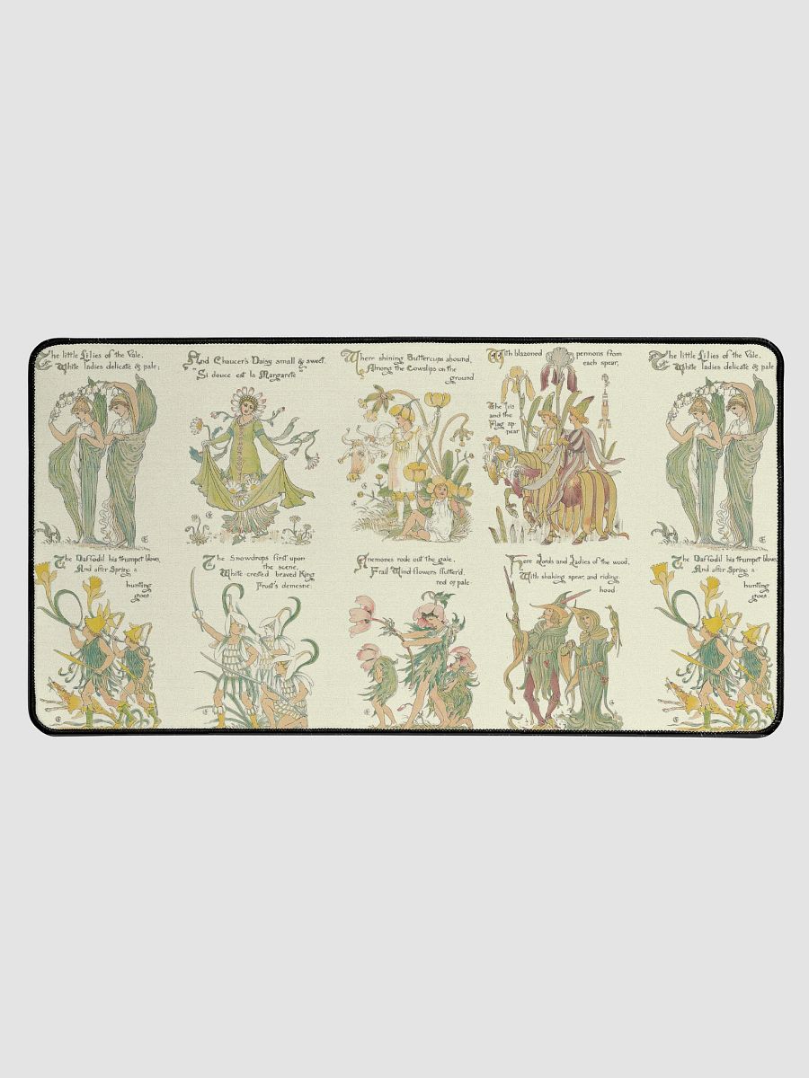 Flora’s Feast Mouse Pad – Vintage Floral Art Reimagined by Dr. Mac product image (1)