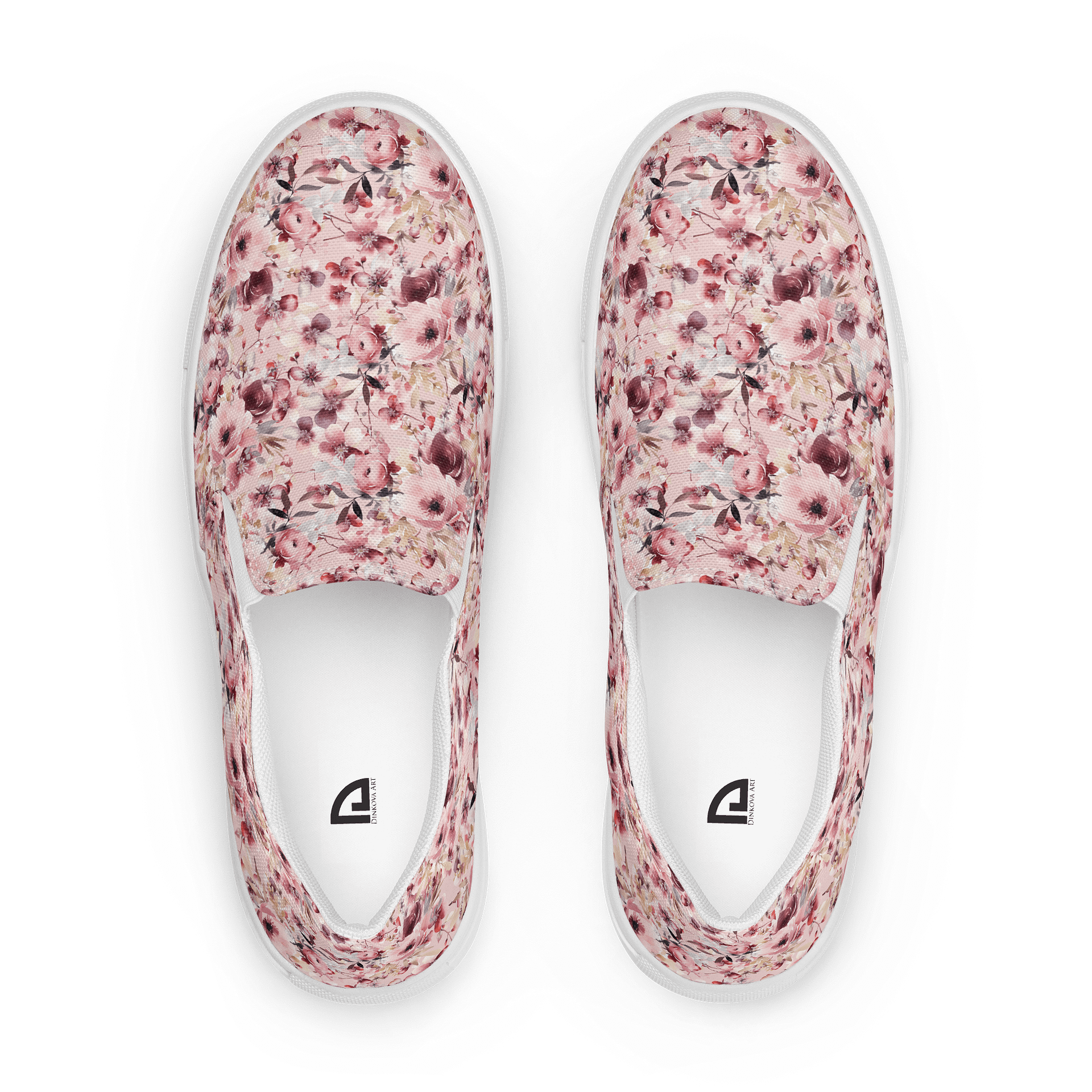 Pink Roses Garden Canvas Shoes product image (1)