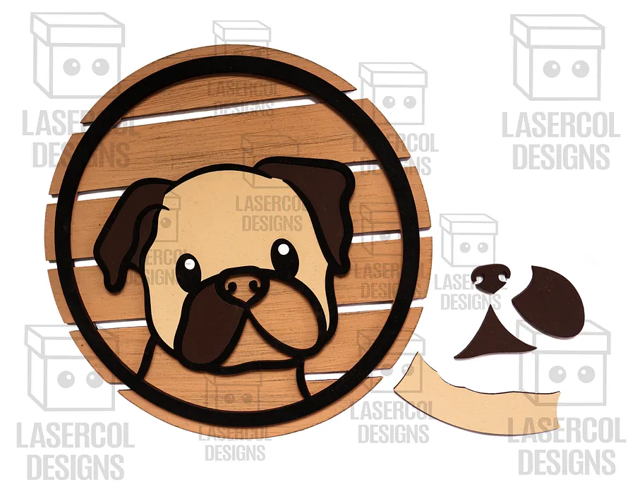 Animals DIY Paint Kit Puzzle Set 3 - Laser Cut Files product image (6)