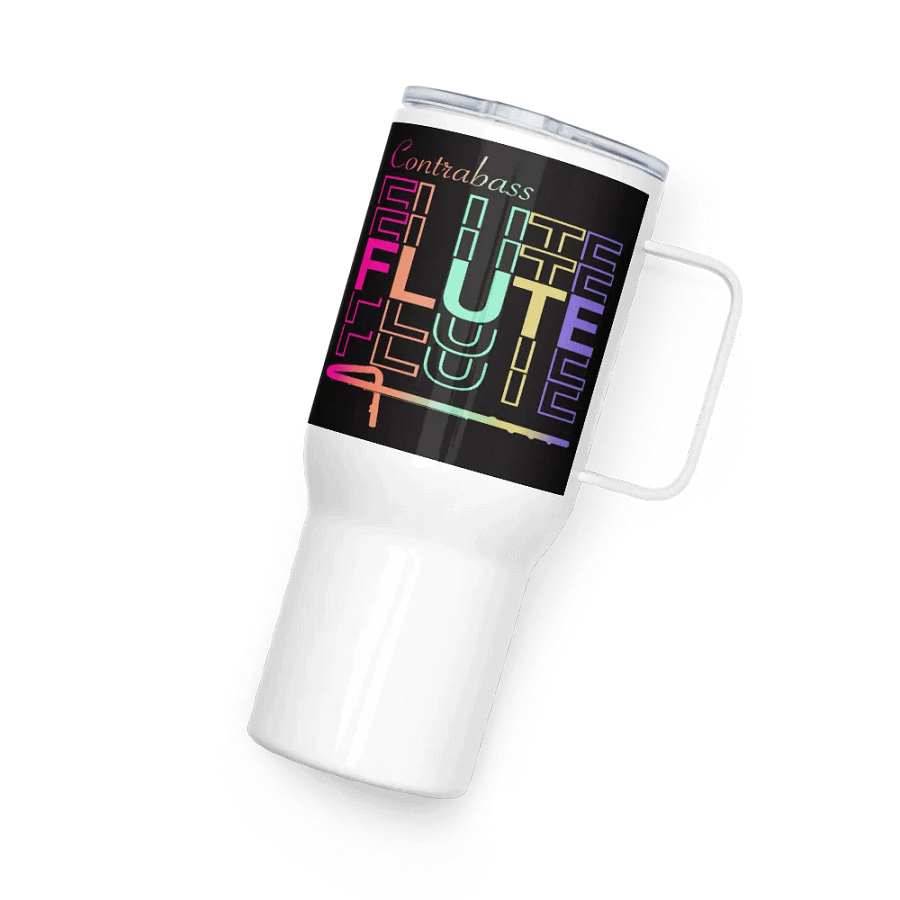 Symmetrical Flute Graphic Travel Mug - Contrabass product image (5)