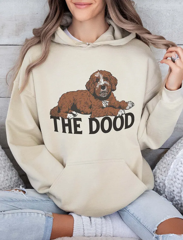 The Dood Hooded Sweatshirt of a Labradoodle | Funny Hoodie for Golden Doodle, Labradoodle, and Bernedoodle Owners product image (18)