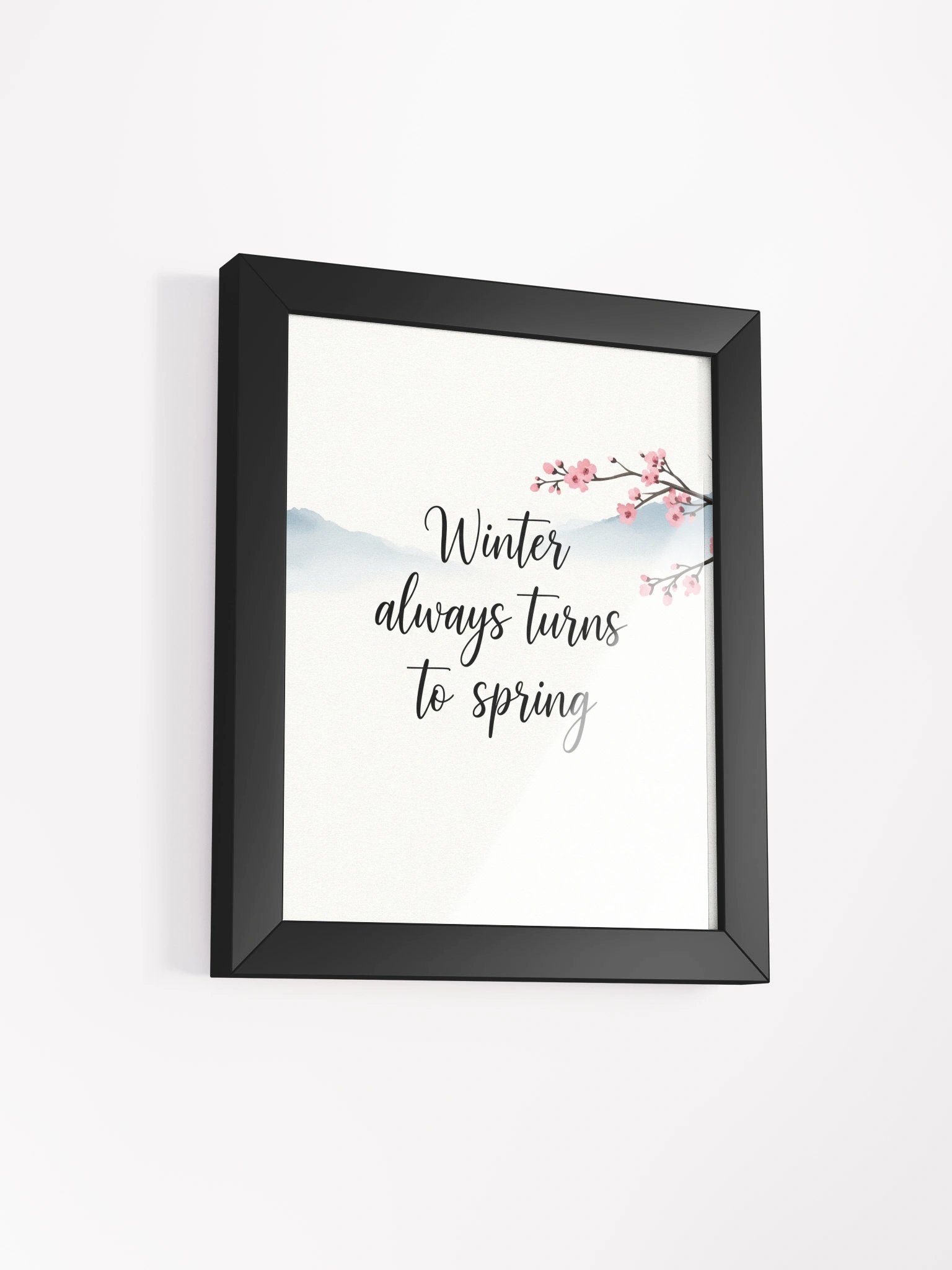 Winter Always Turns to Spring – Nichiren Buddhism Inspirational Wall Art product image (2)