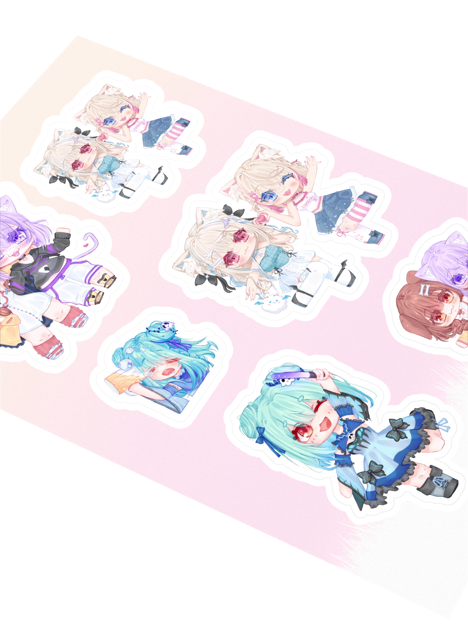 Holo Oshi sticker sheet product image (2)
