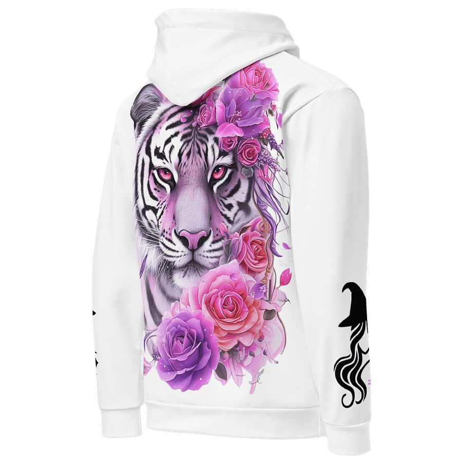 Grace Meets Grit — The White Tiger Bloom Hoodie product image (5)