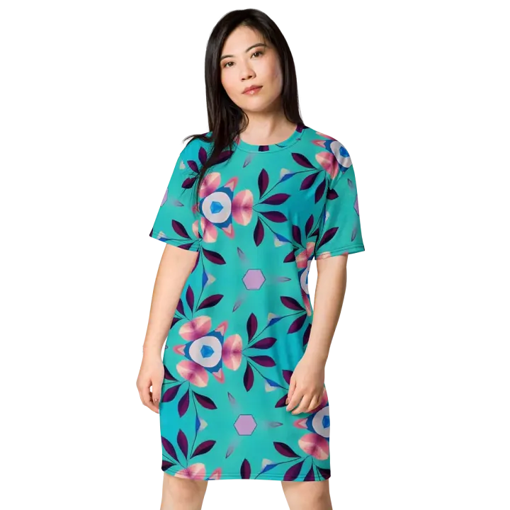Floral Bliss T-Shirt Dress product image (1)