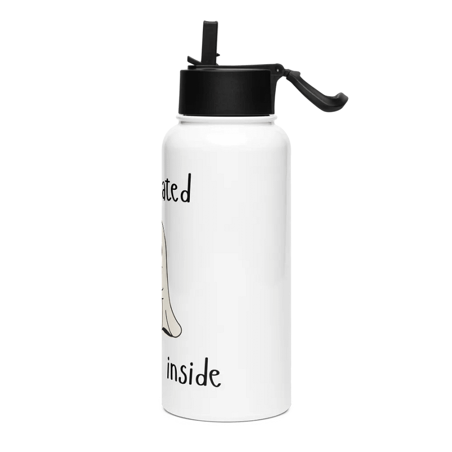 Caffeinated but Dead Inside Stainless Steel Water Bottle with a Straw Lid product image (3)