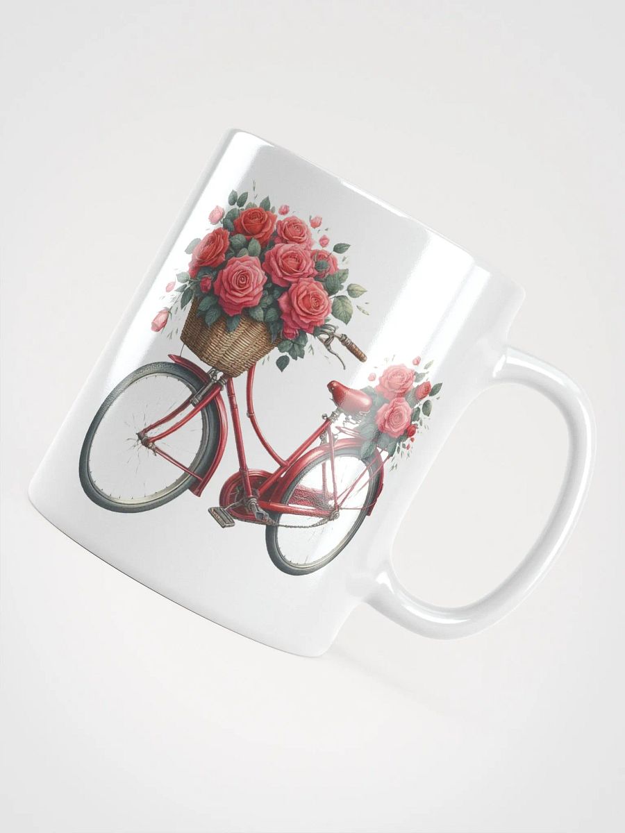 Roses & Bicycles White Mug product image (4)