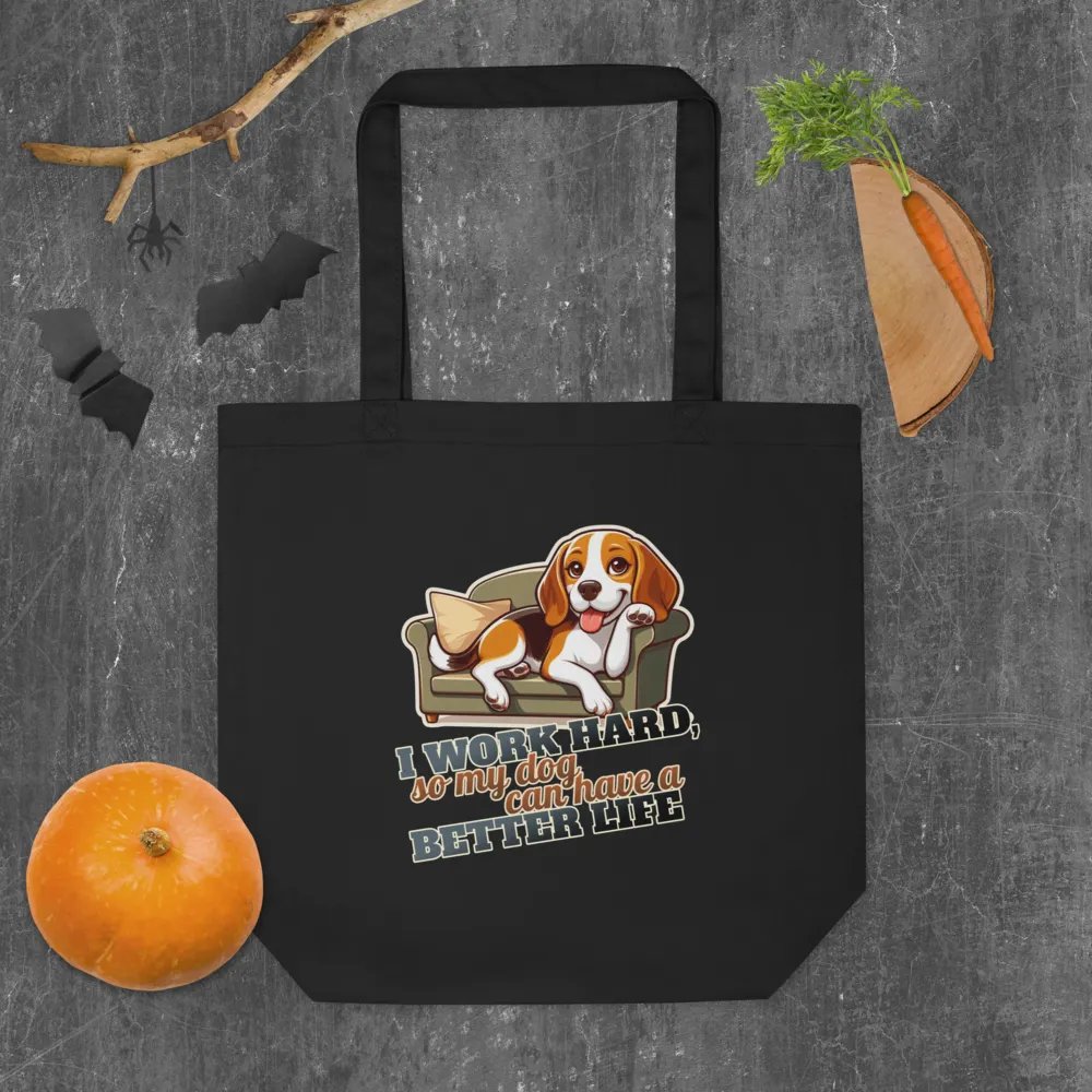 Work Hard - Beagle Beach - Tote Bag product image (17)